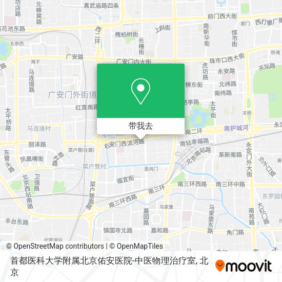首都医科大学附属北京佑安医院-中医物理治疗室地图