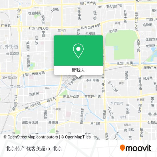 北京特产 优客美超市地图