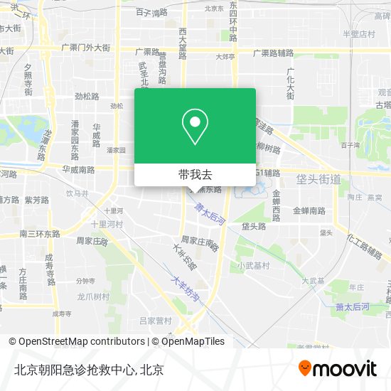 北京朝阳急诊抢救中心地图