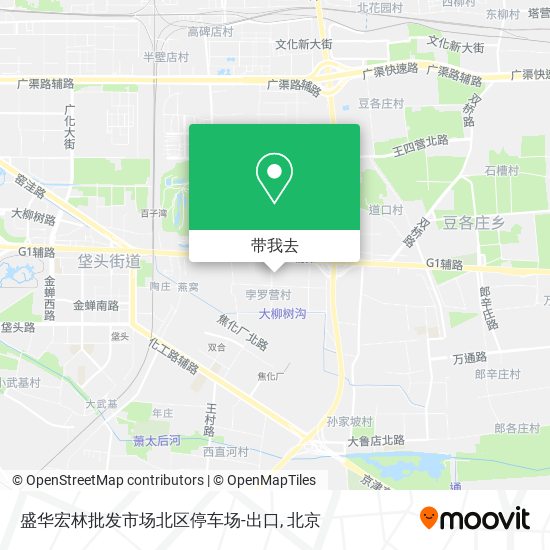 盛华宏林批发市场北区停车场-出口地图