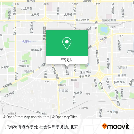 卢沟桥街道办事处-社会保障事务所地图