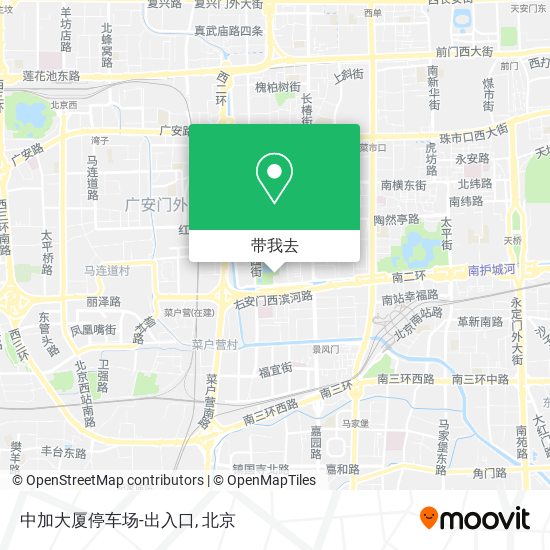 中加大厦停车场-出入口地图