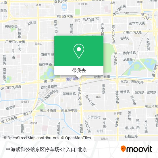中海紫御公馆东区停车场-出入口地图