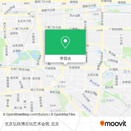 北京弘钰博古玩艺术会馆地图