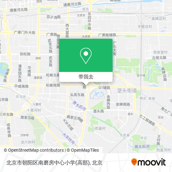 北京市朝阳区南磨房中心小学(高部)地图