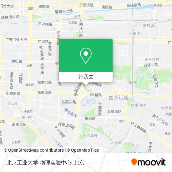 北京工业大学-物理实验中心地图