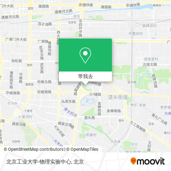 北京工业大学-物理实验中心地图