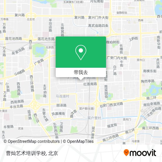 曹灿艺术培训学校地图