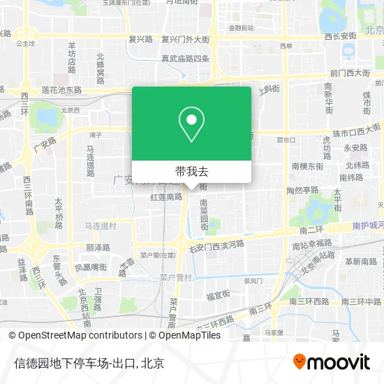 信德园地下停车场-出口地图