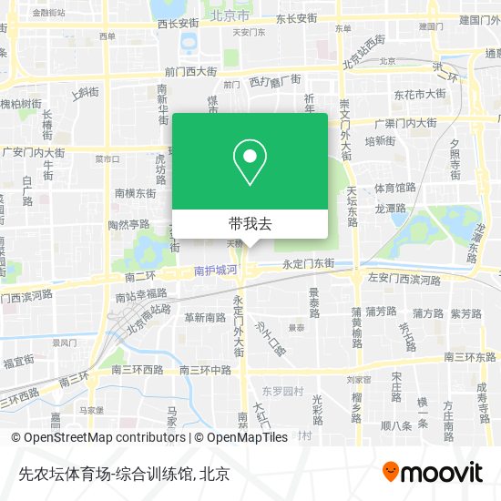 先农坛体育场-综合训练馆地图