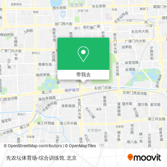 先农坛体育场-综合训练馆地图