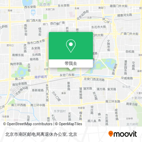 北京市南区邮电局离退休办公室地图