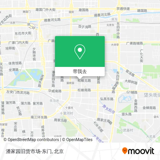 潘家园旧货市场-东门地图