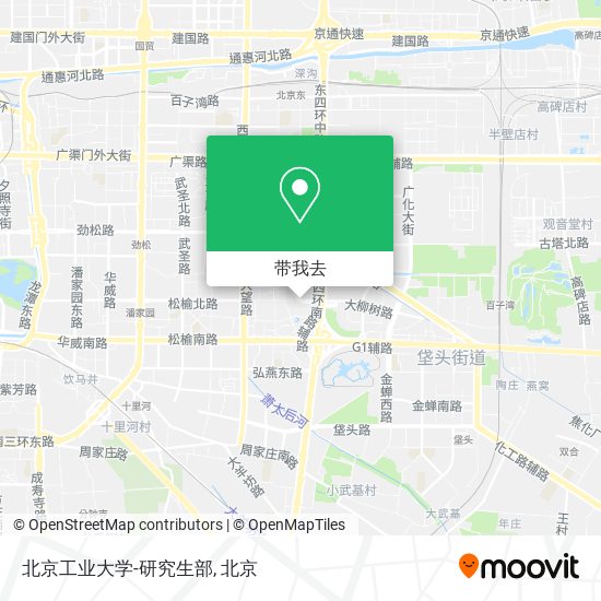 北京工业大学-研究生部地图