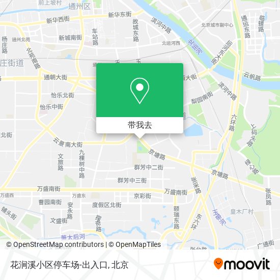 花涧溪小区停车场-出入口地图