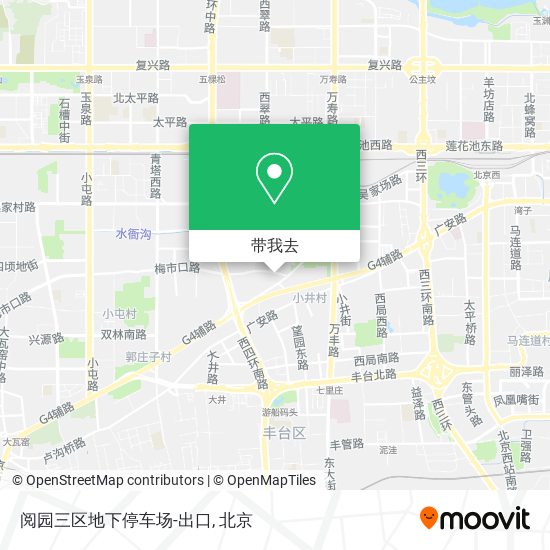 阅园三区地下停车场-出口地图