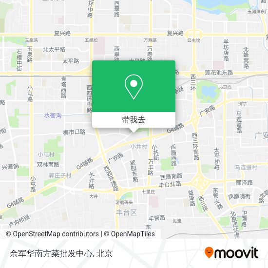 余军华南方菜批发中心地图