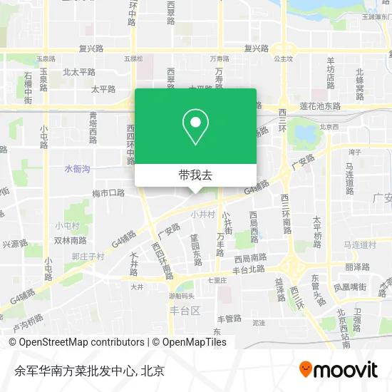 余军华南方菜批发中心地图
