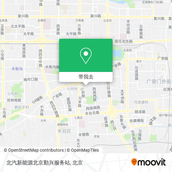 北汽新能源北京勤兴服务站地图