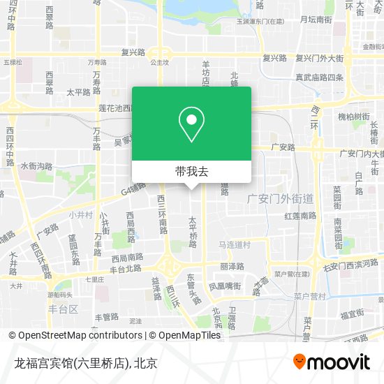 龙福宫宾馆(六里桥店)地图