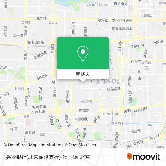 兴业银行(北京丽泽支行)-停车场地图