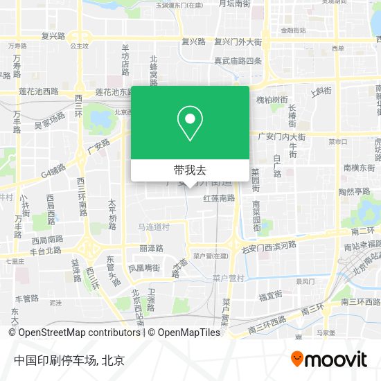 中国印刷停车场地图