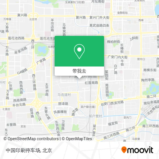 中国印刷停车场地图