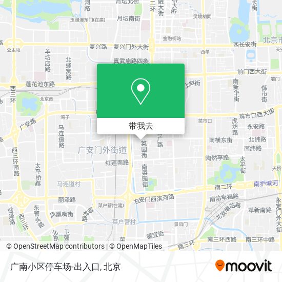 广南小区停车场-出入口地图