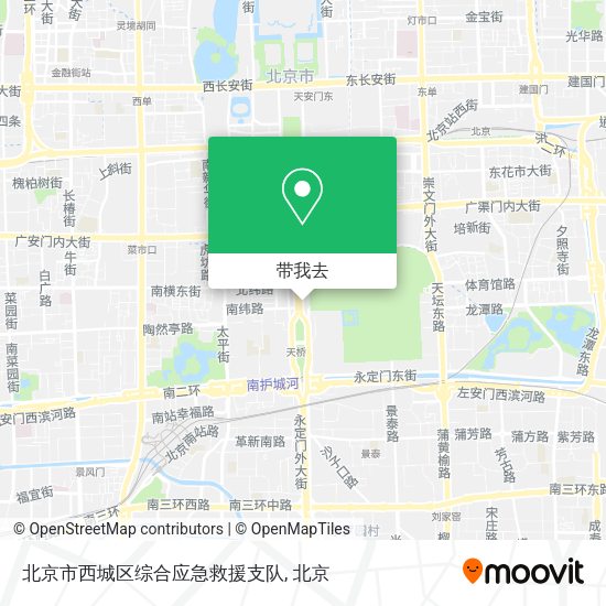 北京市西城区综合应急救援支队地图
