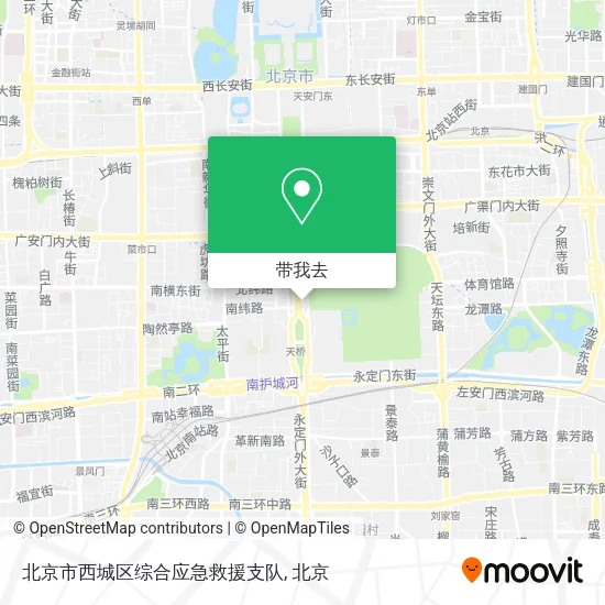北京市西城区综合应急救援支队地图