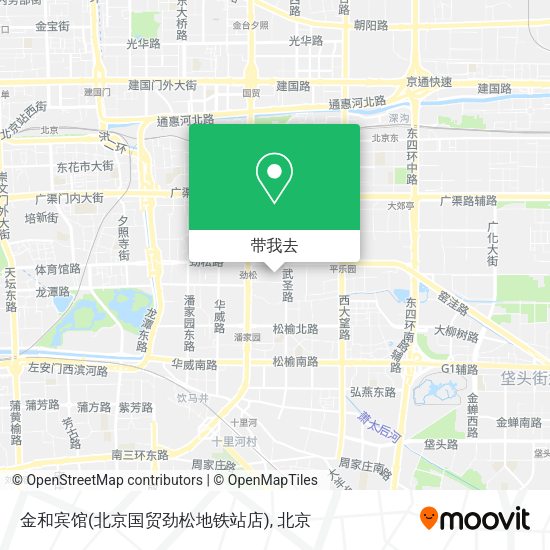 金和宾馆(北京国贸劲松地铁站店)地图