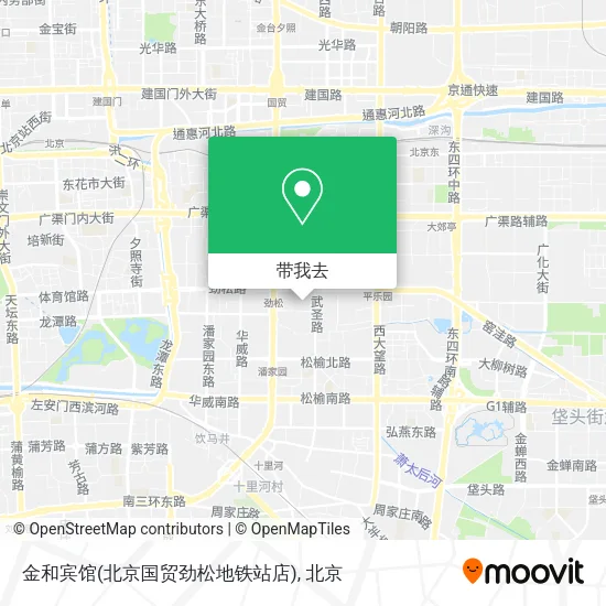 金和宾馆(北京国贸劲松地铁站店)地图