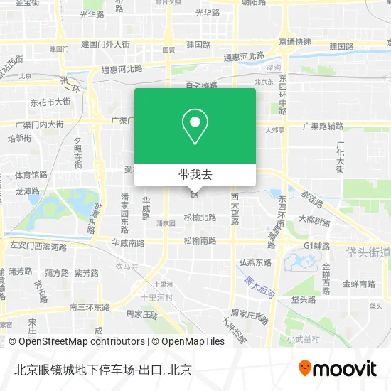 北京眼镜城地下停车场-出口地图