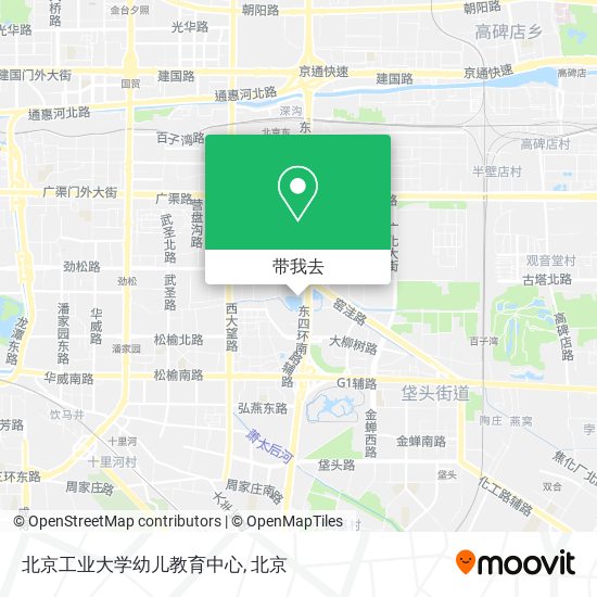 北京工业大学幼儿教育中心地图