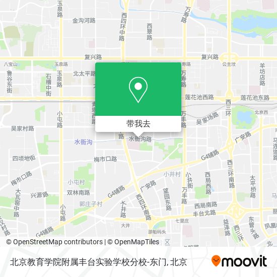 北京教育学院附属丰台实验学校分校-东门地图
