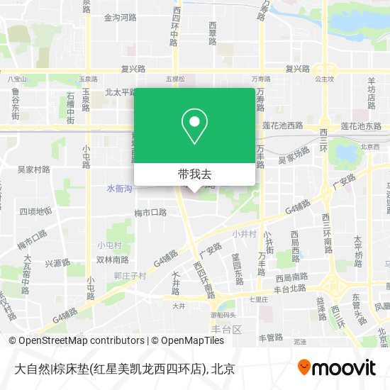 大自然|棕床垫(红星美凯龙西四环店)地图