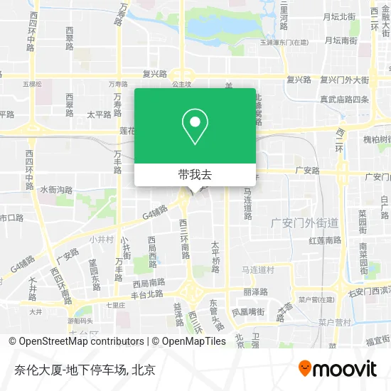 奈伦大厦-地下停车场地图