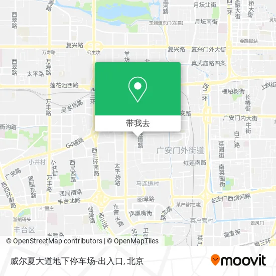 威尔夏大道地下停车场-出入口地图