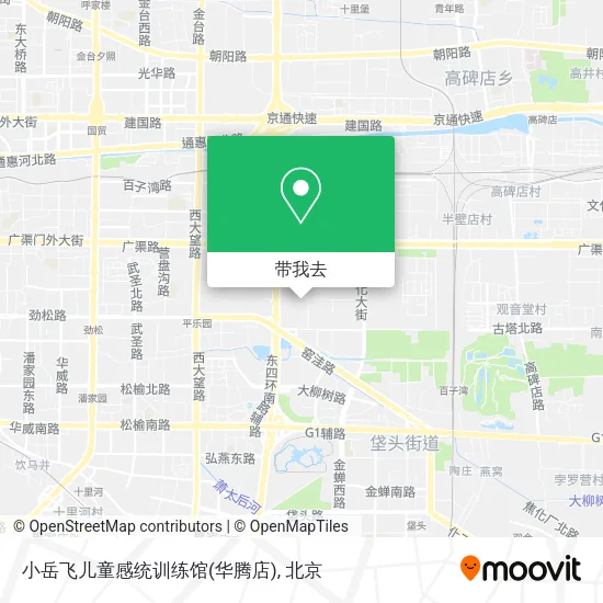 小岳飞儿童感统训练馆(华腾店)地图