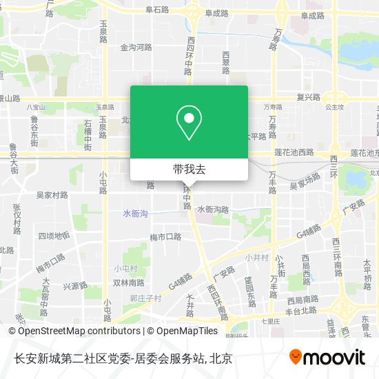 长安新城第二社区党委-居委会服务站地图