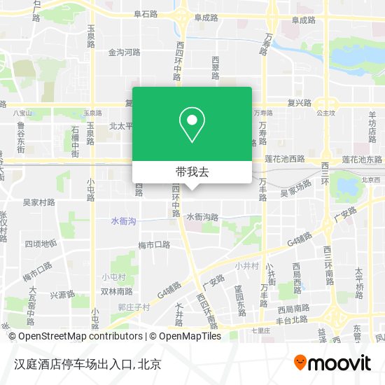 汉庭酒店停车场出入口地图