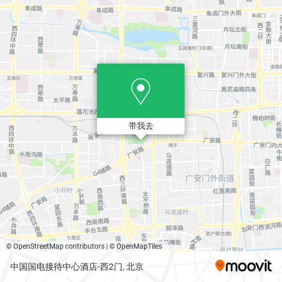 中国国电接待中心酒店-西2门地图