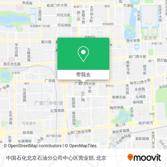 中国石化北京石油分公司中心区营业部地图