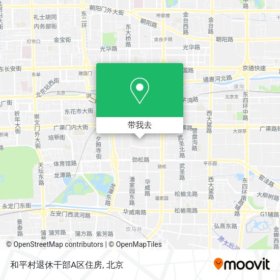 和平村退休干部A区住房地图