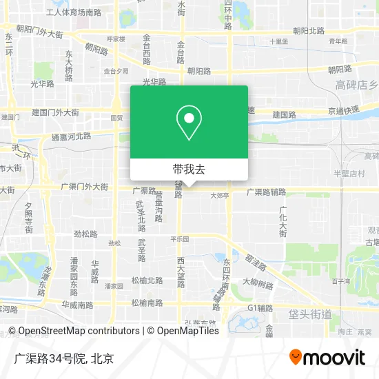 广渠路34号院地图