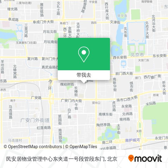 民安居物业管理中心东夹道一号段管段东门地图