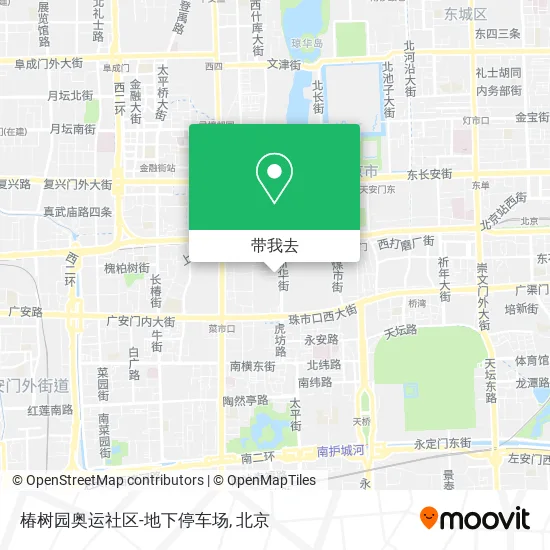 椿树园奥运社区-地下停车场地图