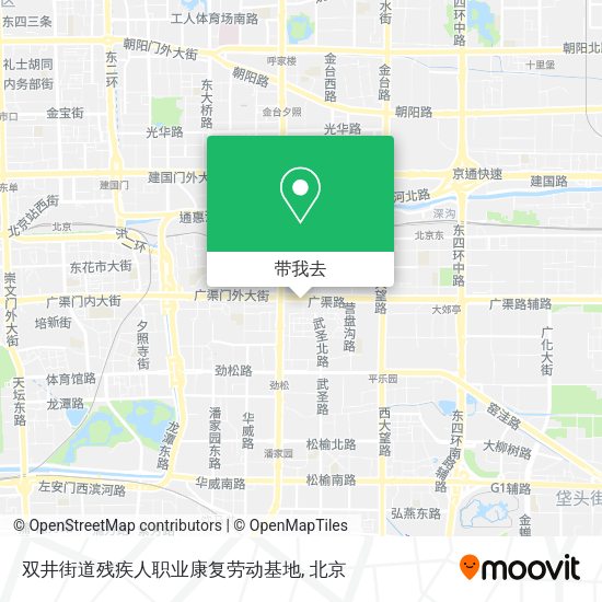 双井街道残疾人职业康复劳动基地地图