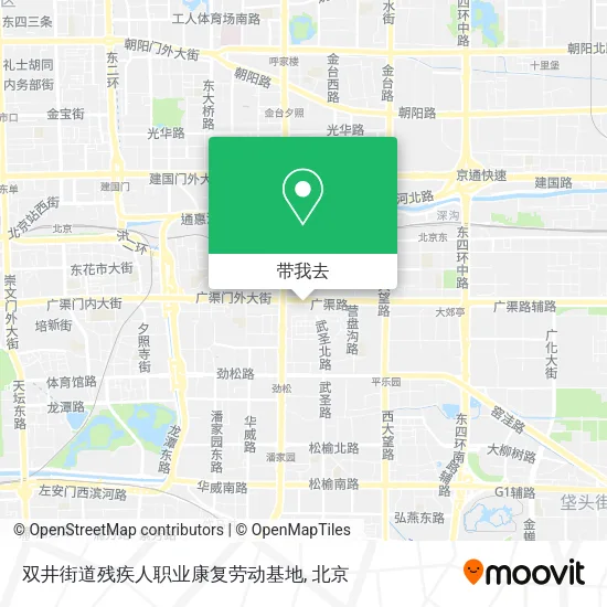 双井街道残疾人职业康复劳动基地地图