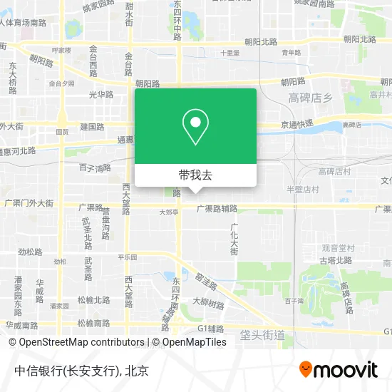 中信银行(长安支行)地图